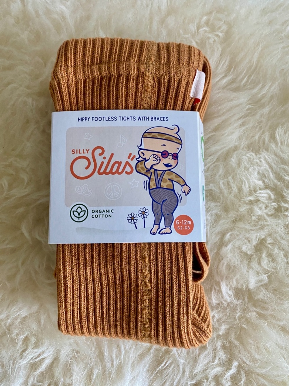 Silly Silas Hippy Footless Tights with Braces 6-12m